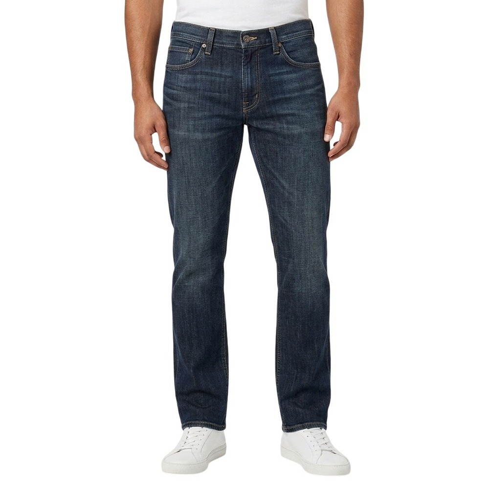 7 For All Mankind Flynt Jeans Mens 33 Blue Dark Wash Bootcut Denim